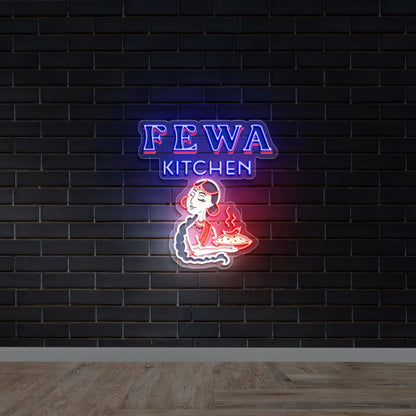 FEWA KITCHEN - Premium Neon Artwork