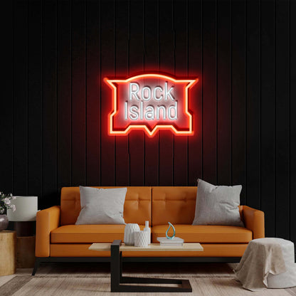 Rock Island – Premium Neon Artwork