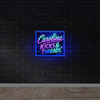 Carolina Kicks & Threads - Premium Neon Artwork