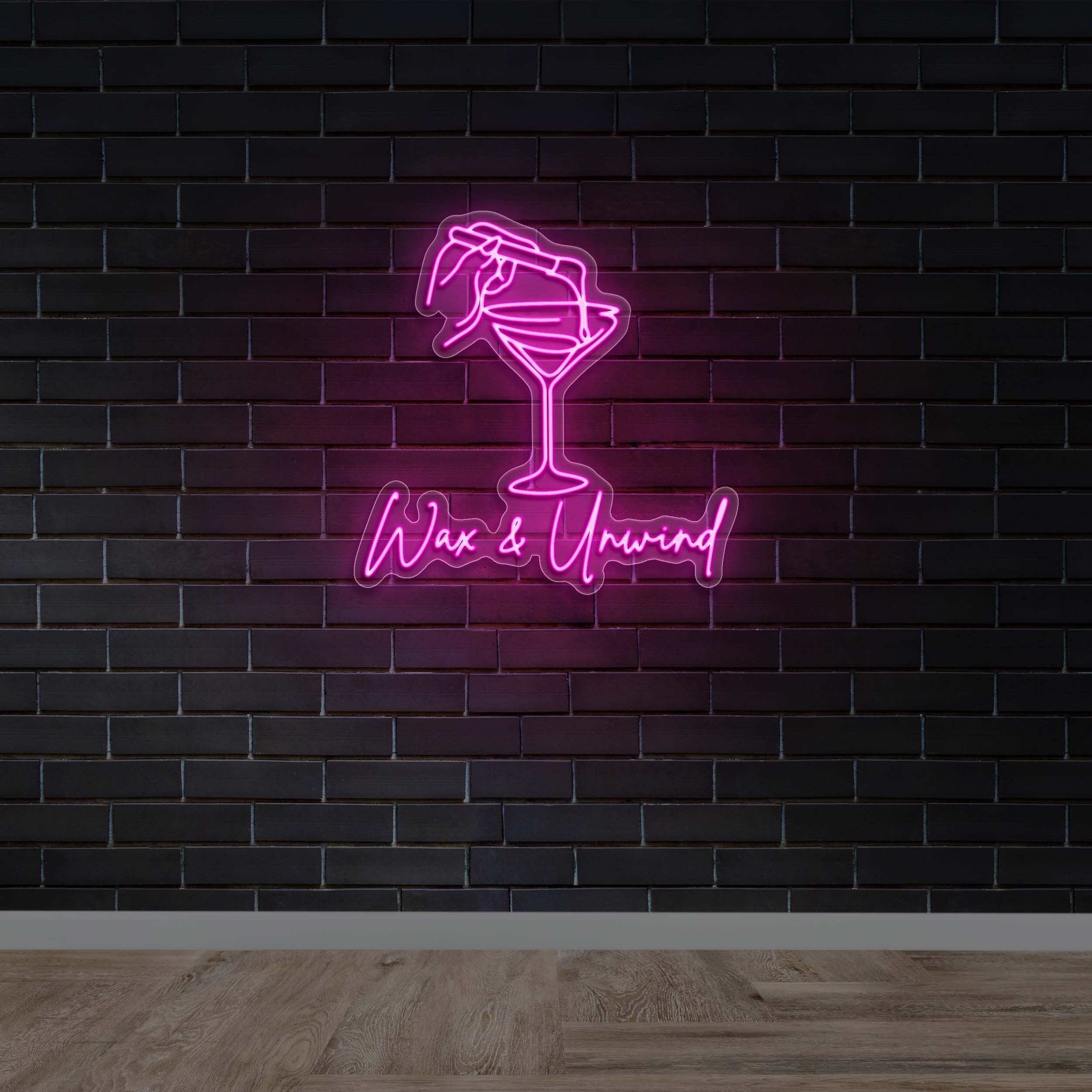 Wax & Unwind - Premium Neon Artwork