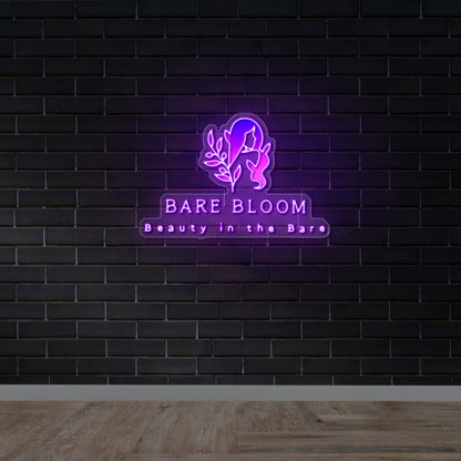BARE BLOOM - Premium Neon Artwork