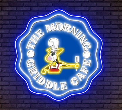THE MORNING GRIDDLE CAFE - Premium Neon Artwork