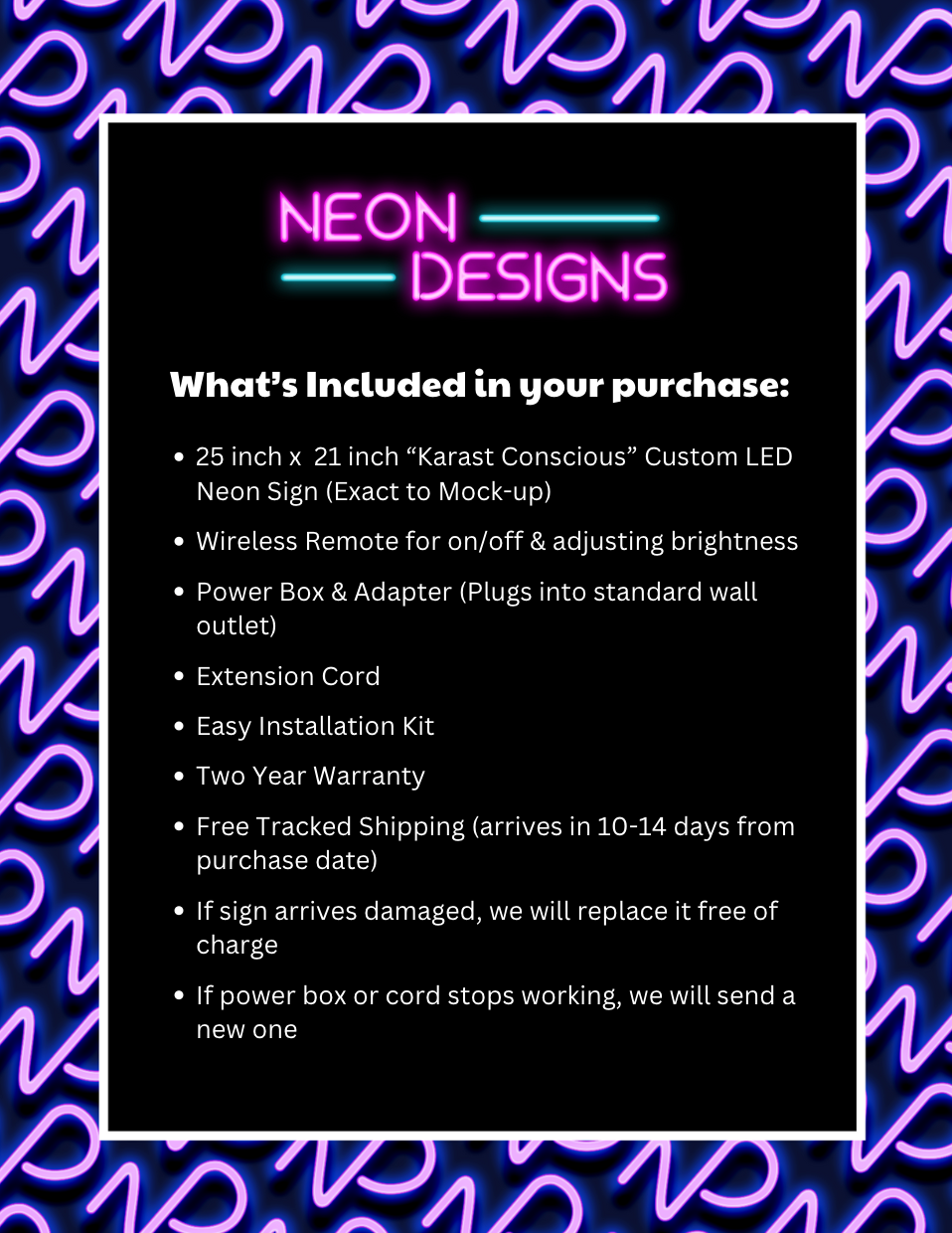 Karast Conscious - Premium Neon Artwork