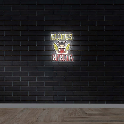 ELOTES NINJA - Premium Neon Artwork