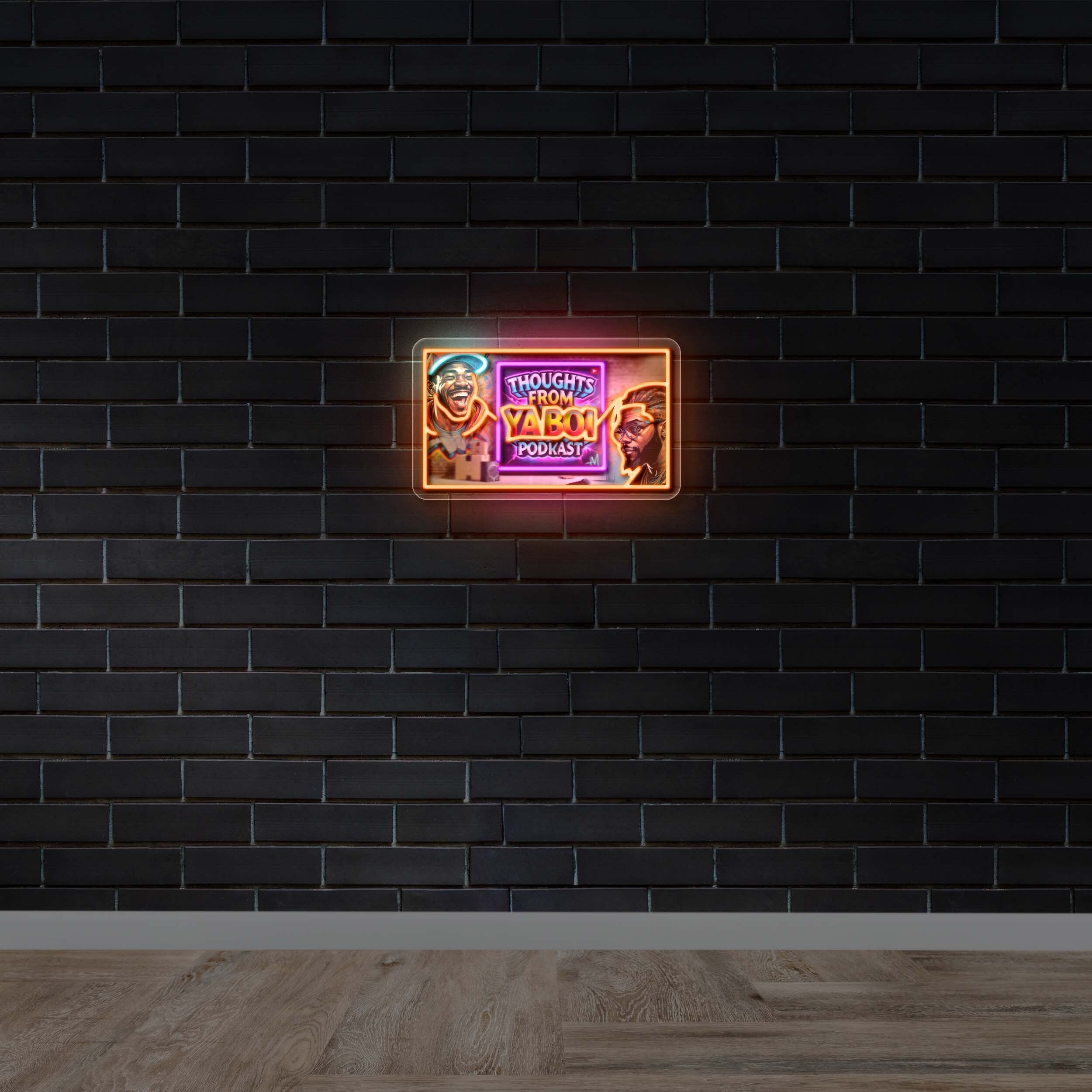 Thoughts From Ya Boi Podcast - Premium Neon Artwork