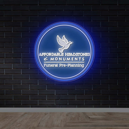 Affordable Headstones - Premium Neon Artwork