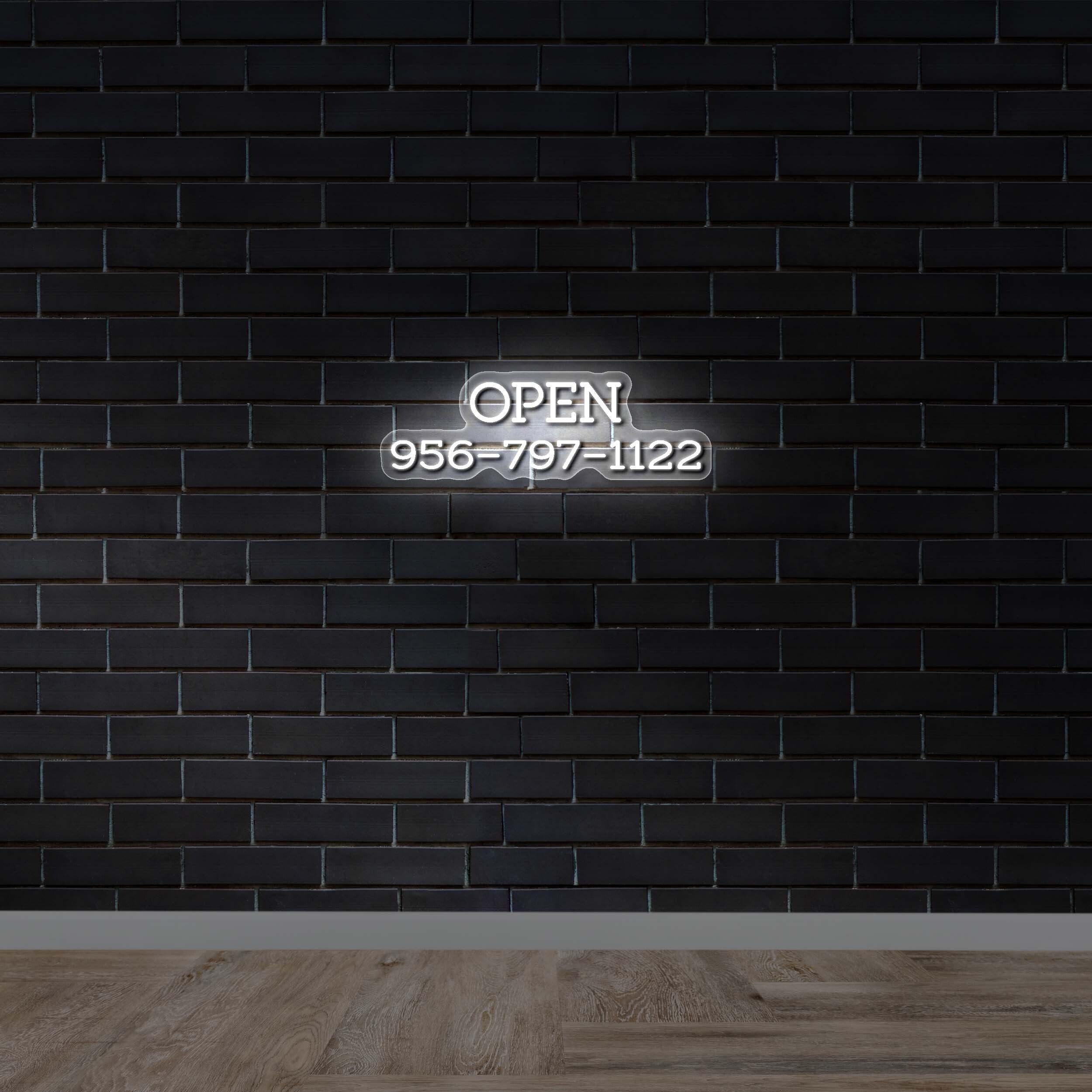 OPEN 956-797-1122 - Premium Neon Artwork