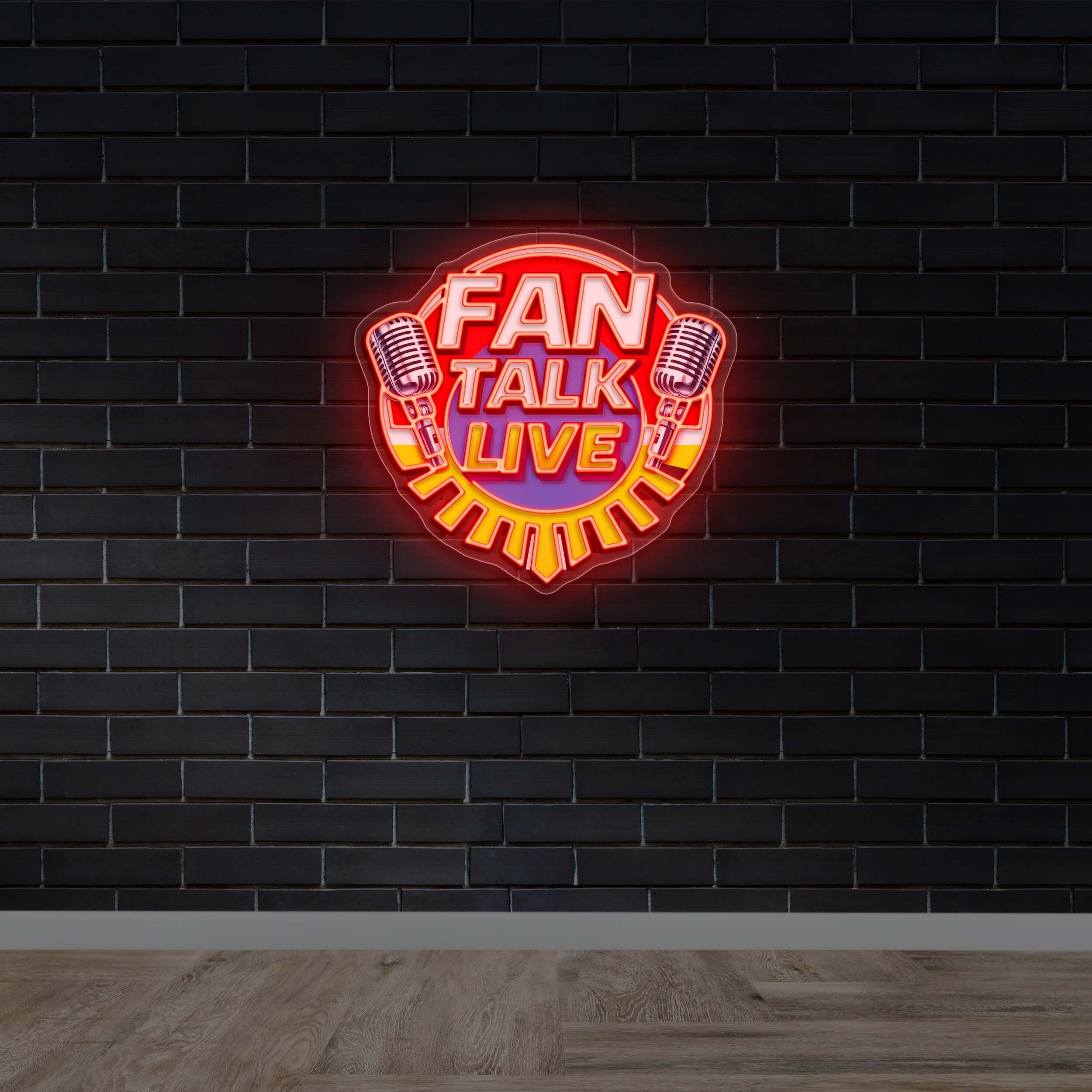 FAN TALK LIVE - Premium Neon Artwork