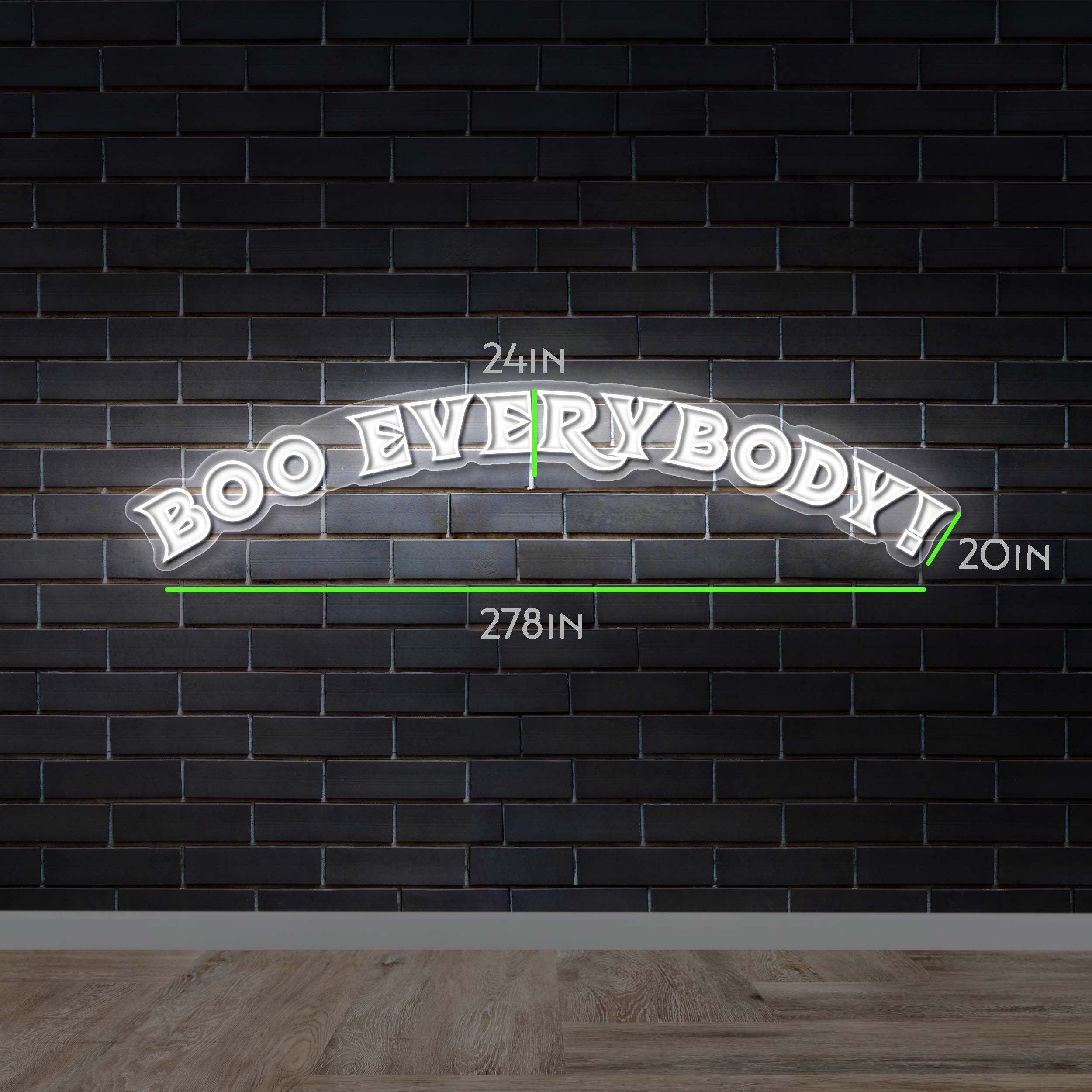 BOO EVERYBODY! | Larger version - Premium Neon Artwork