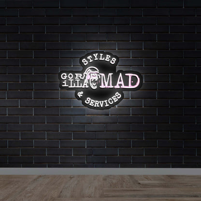 Gorilla Mad Services - Premium Neon Artwork