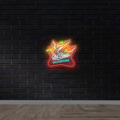 Old Row - Premium Neon Artwork
