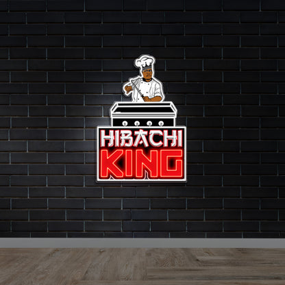 HIBACHI KING - Premium Neon Artwork