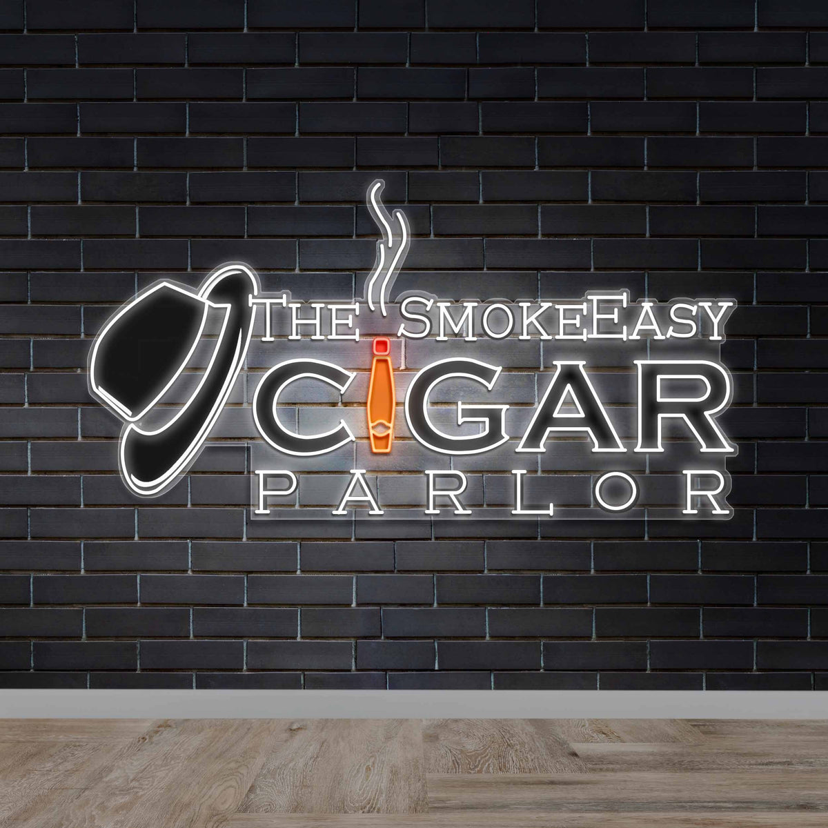 The SmokeEasy Cigar Parlor - Premium Neon Artwork