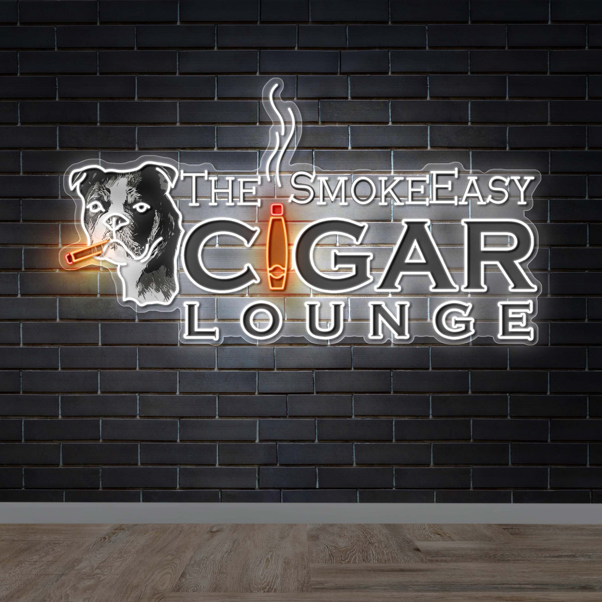 The SmokeEasy Cigar Parlor (2nd version) - Premium Neon Artwork