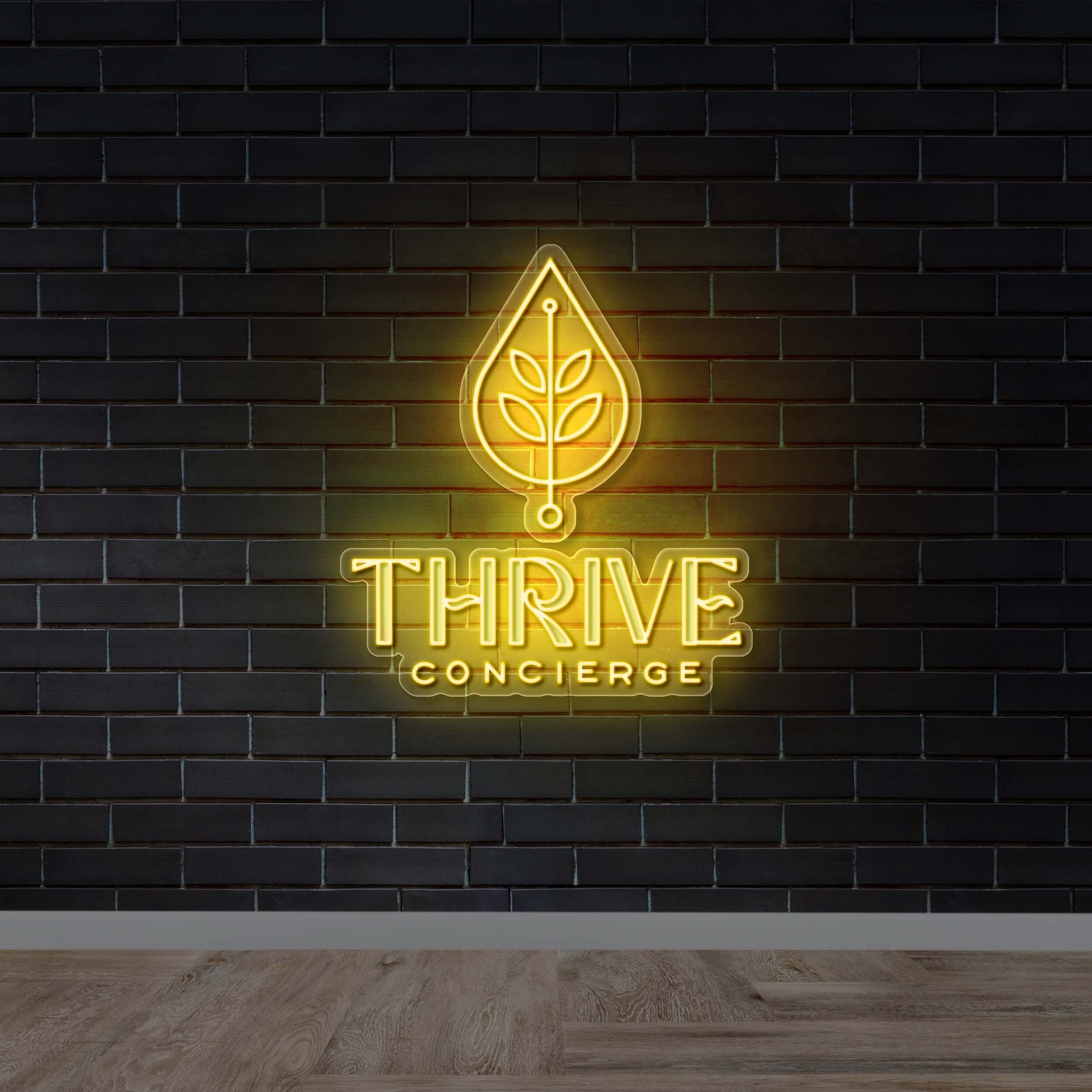 Thrive Concierge - Premium Neon Artwork