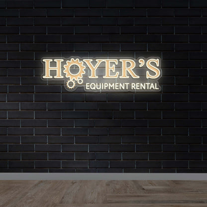 Hoyer’s Equipment Rental - Premium Neon Artwork