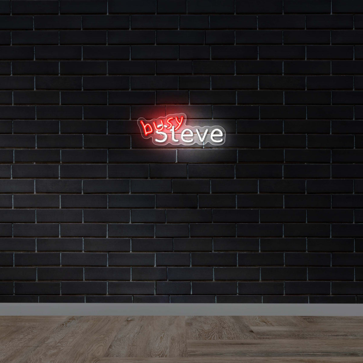busy Steve - Premium Neon Artwork