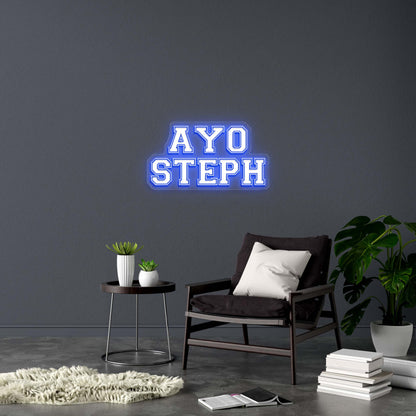 AYO STEPH version 2 - Premium Neon Artwork