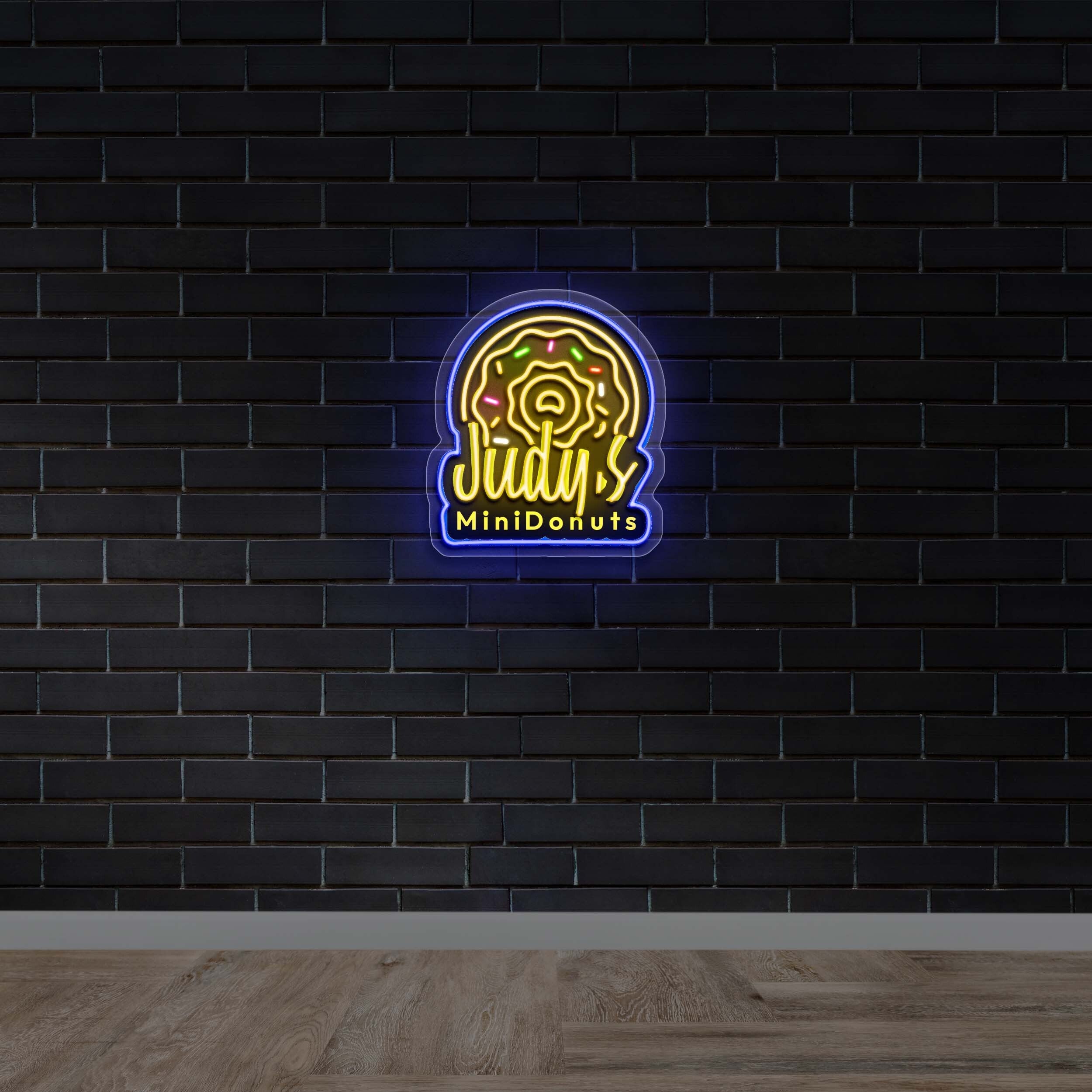 JUDY. S Mini Donuts - Premium Neon Artwork