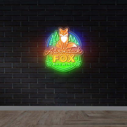 Adirondack Fox Brewing - Premium Neon Artwork