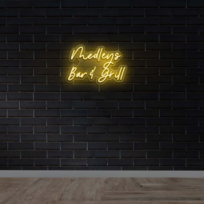 Medleys Bar & Grill - Premium Neon Artwork