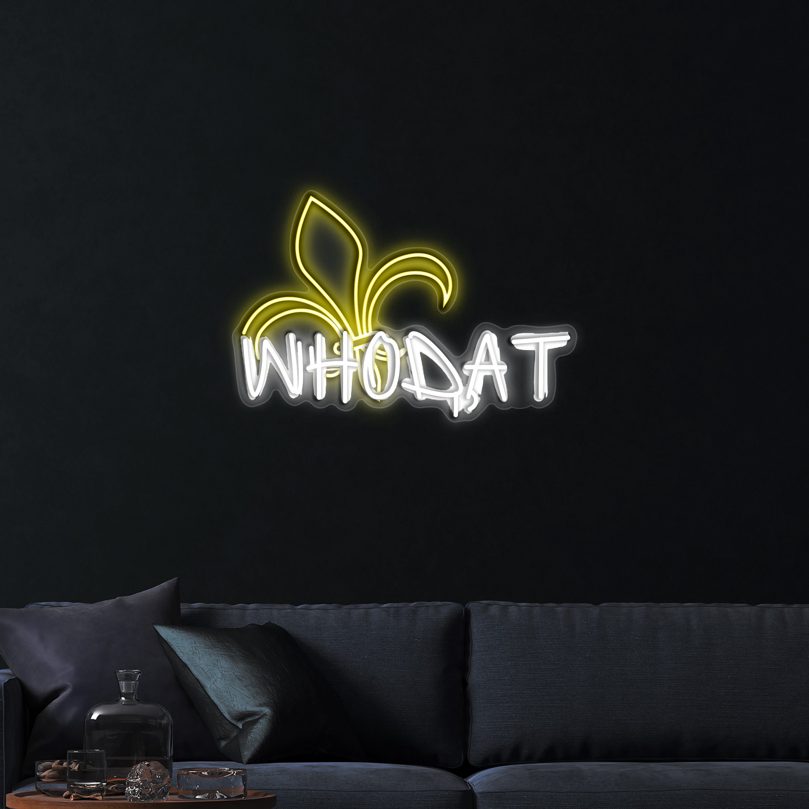 WHODAT – Premium Neon Artwork