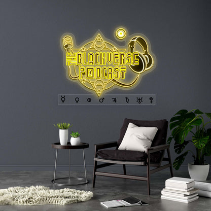BLACKVERSE PODCAST - Premium Neon Artwork