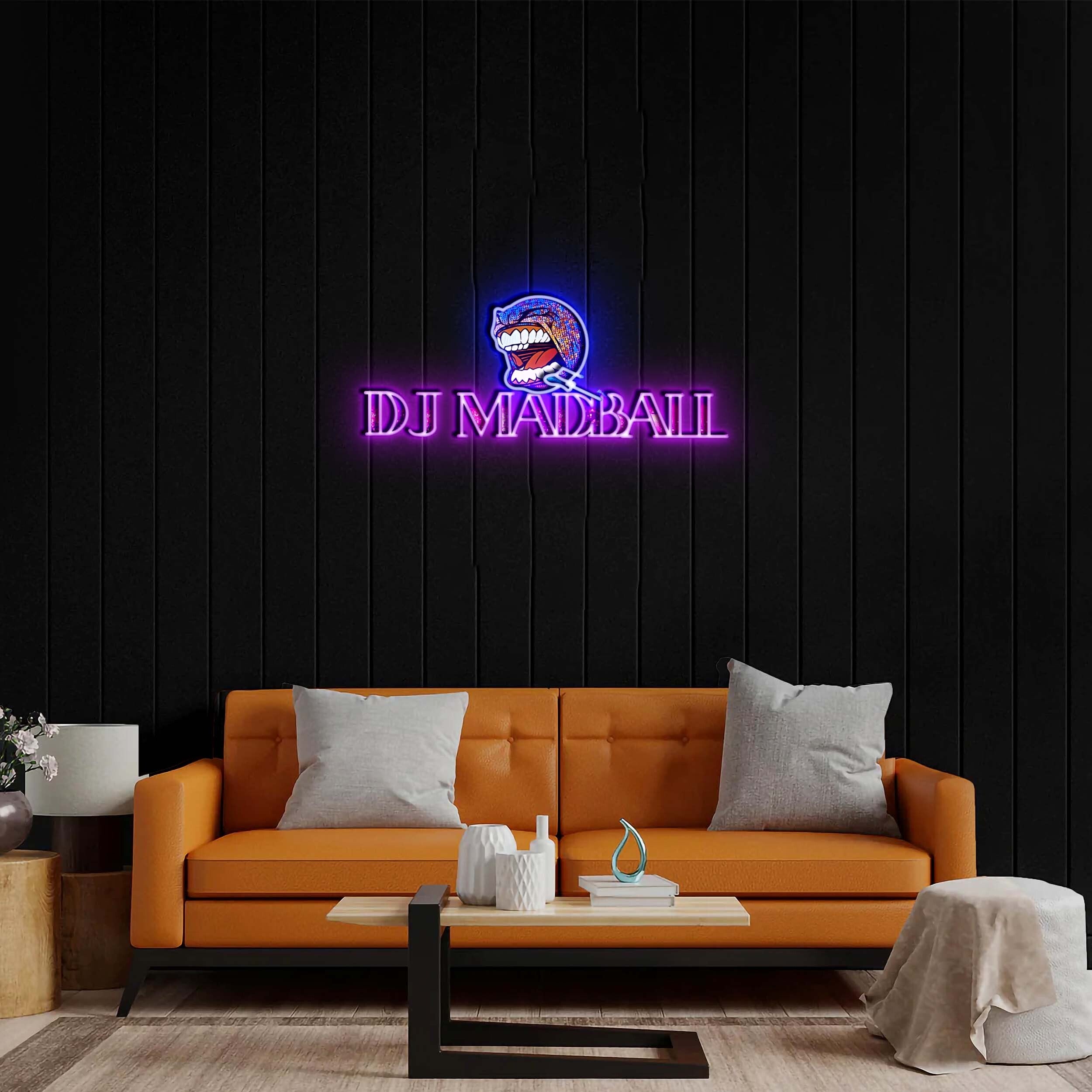 DJ MADBALL - Premium Neon Artwork