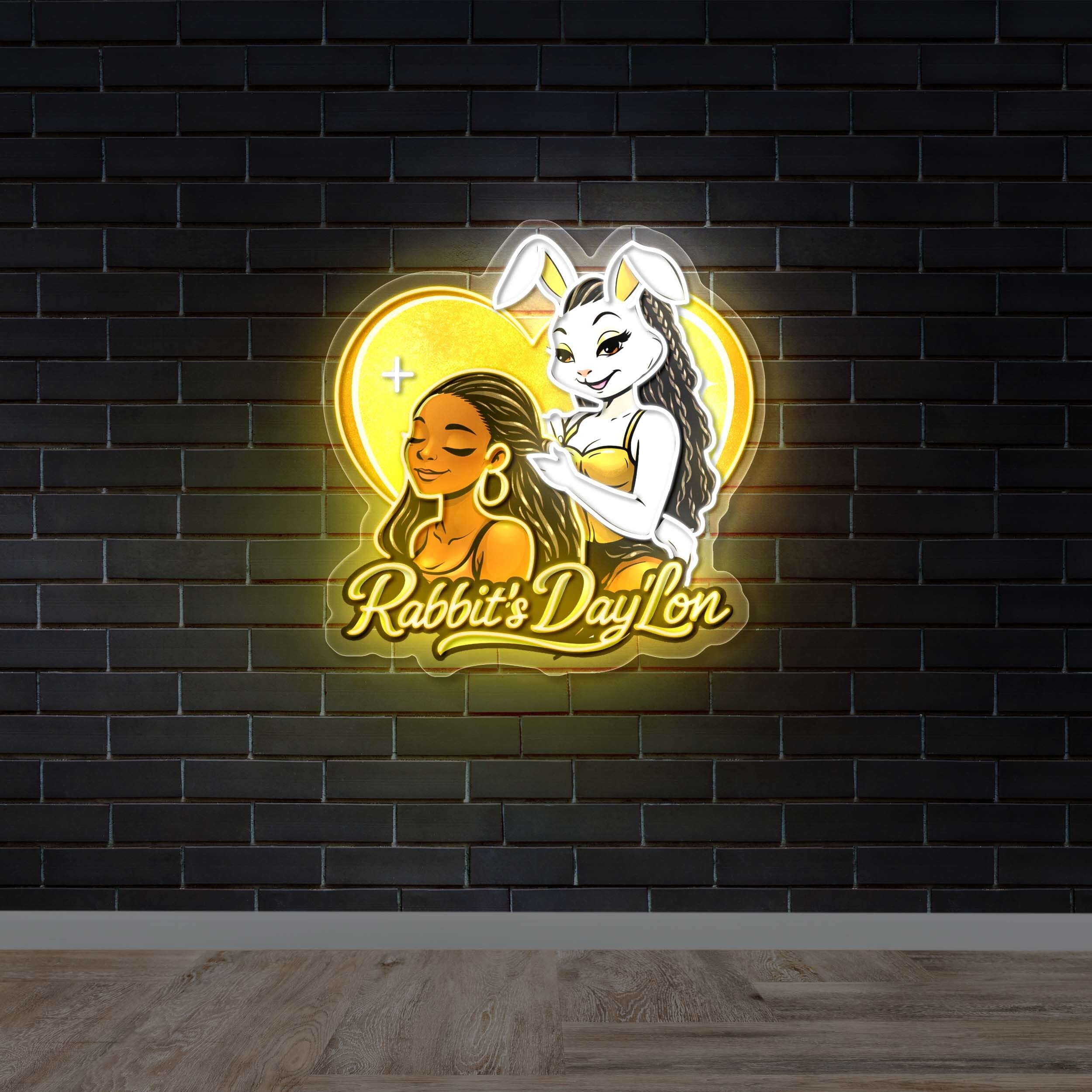 Rabbit’s Day'Lon - Premium Neon Artwork