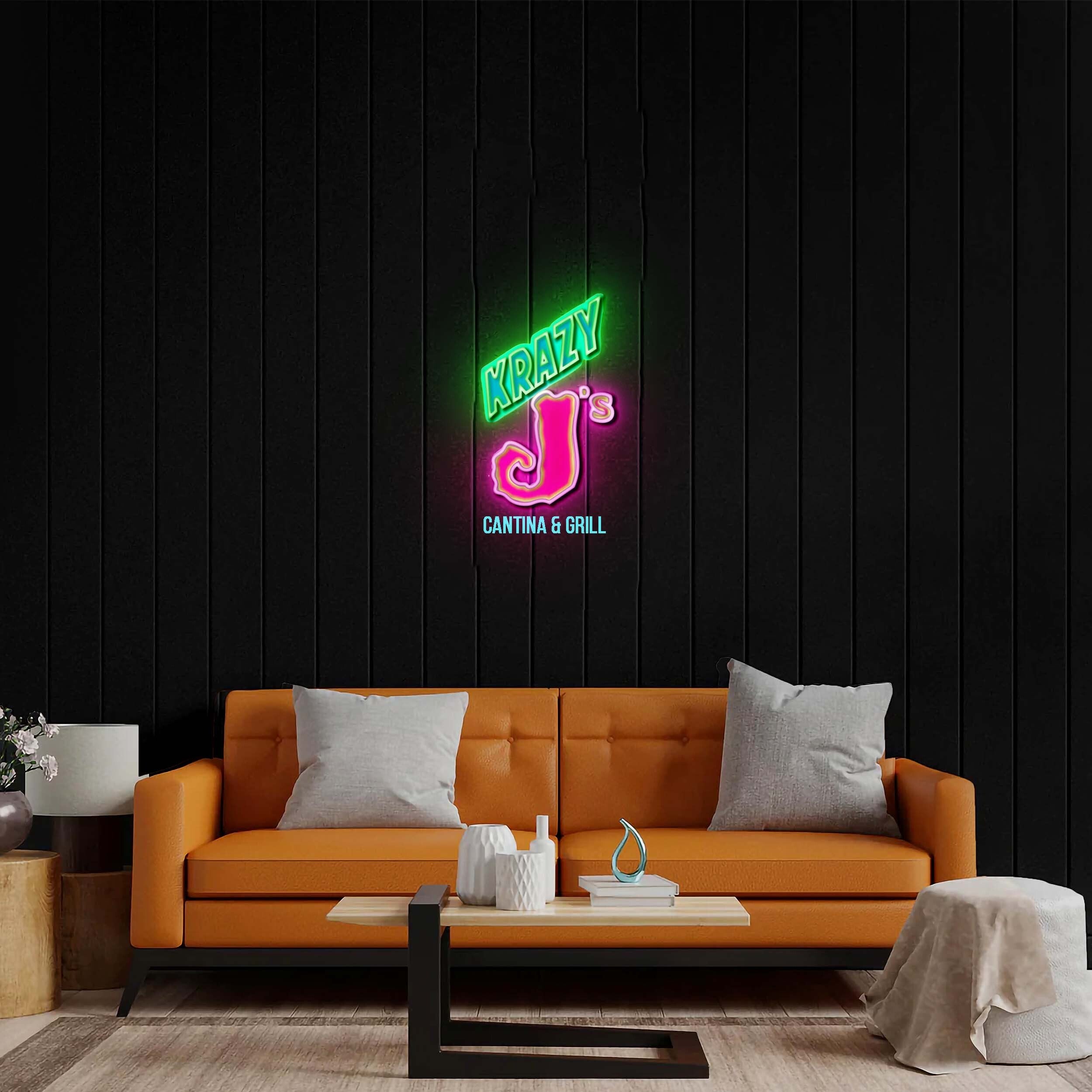 KRAZY J's - Premium Neon Artwork