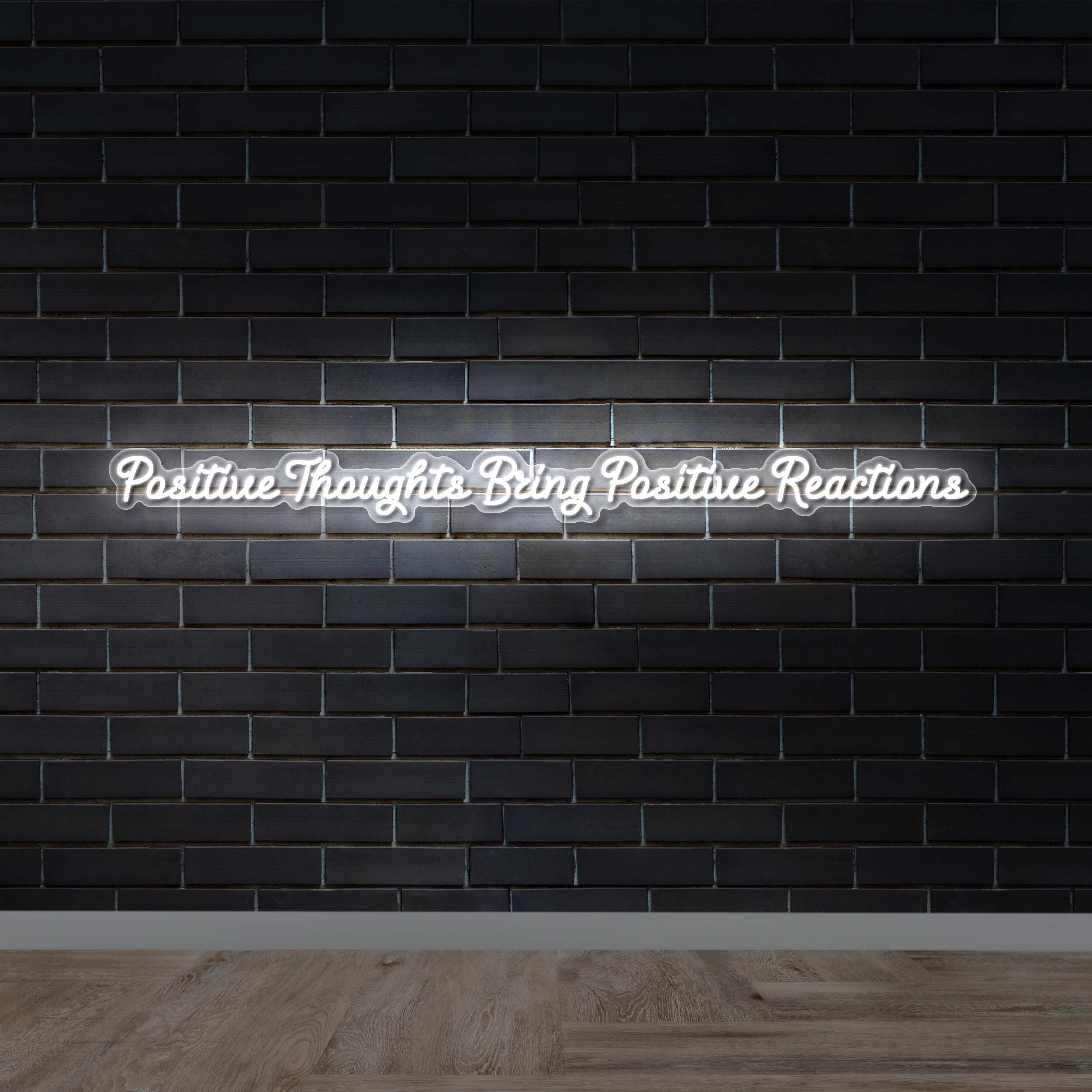 Positive Thoughts - Premium Neon Artwork