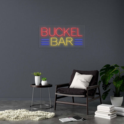 BUCKEL BAR - Premium Neon Artwork