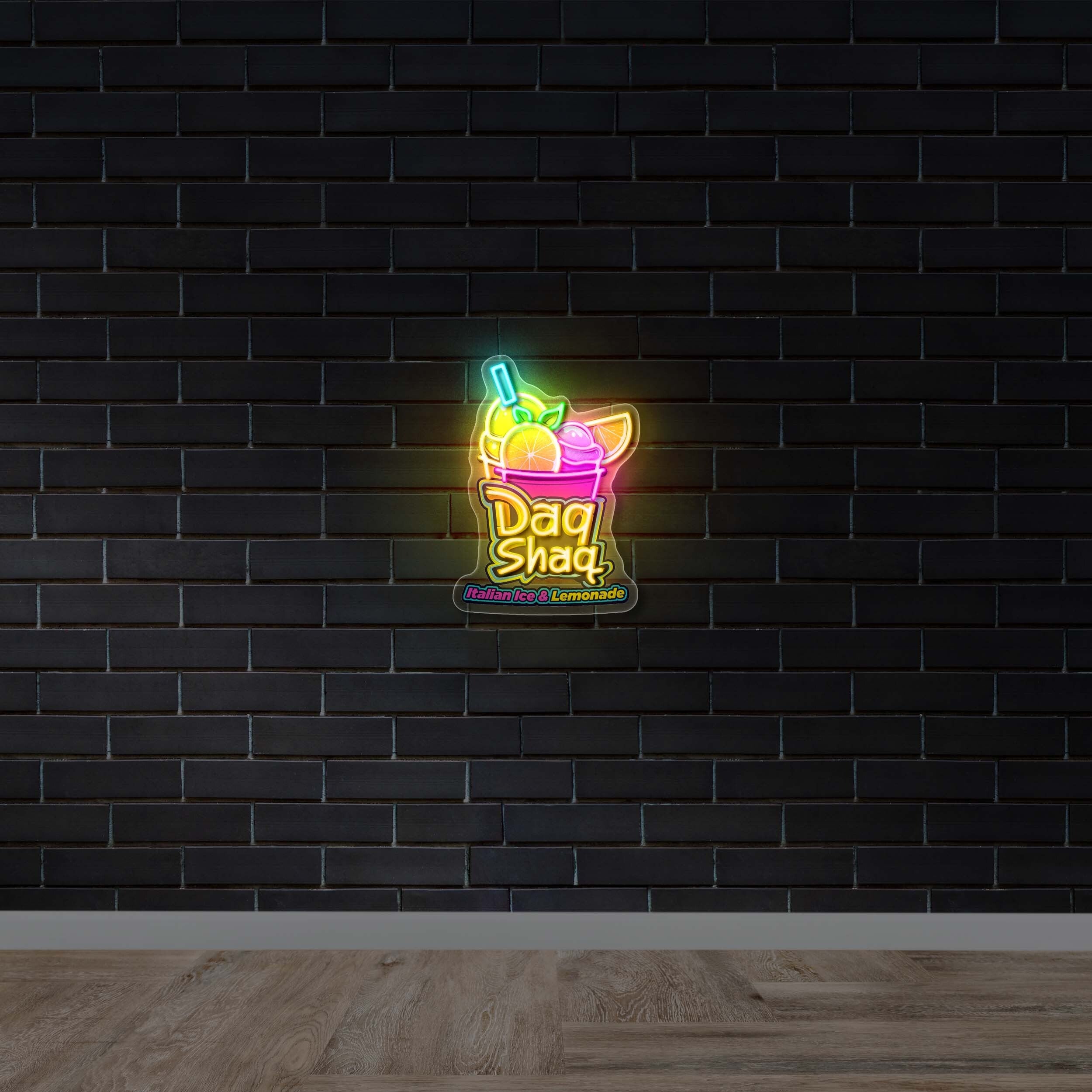 DAQ SHAQ - Premium Neon Artwork