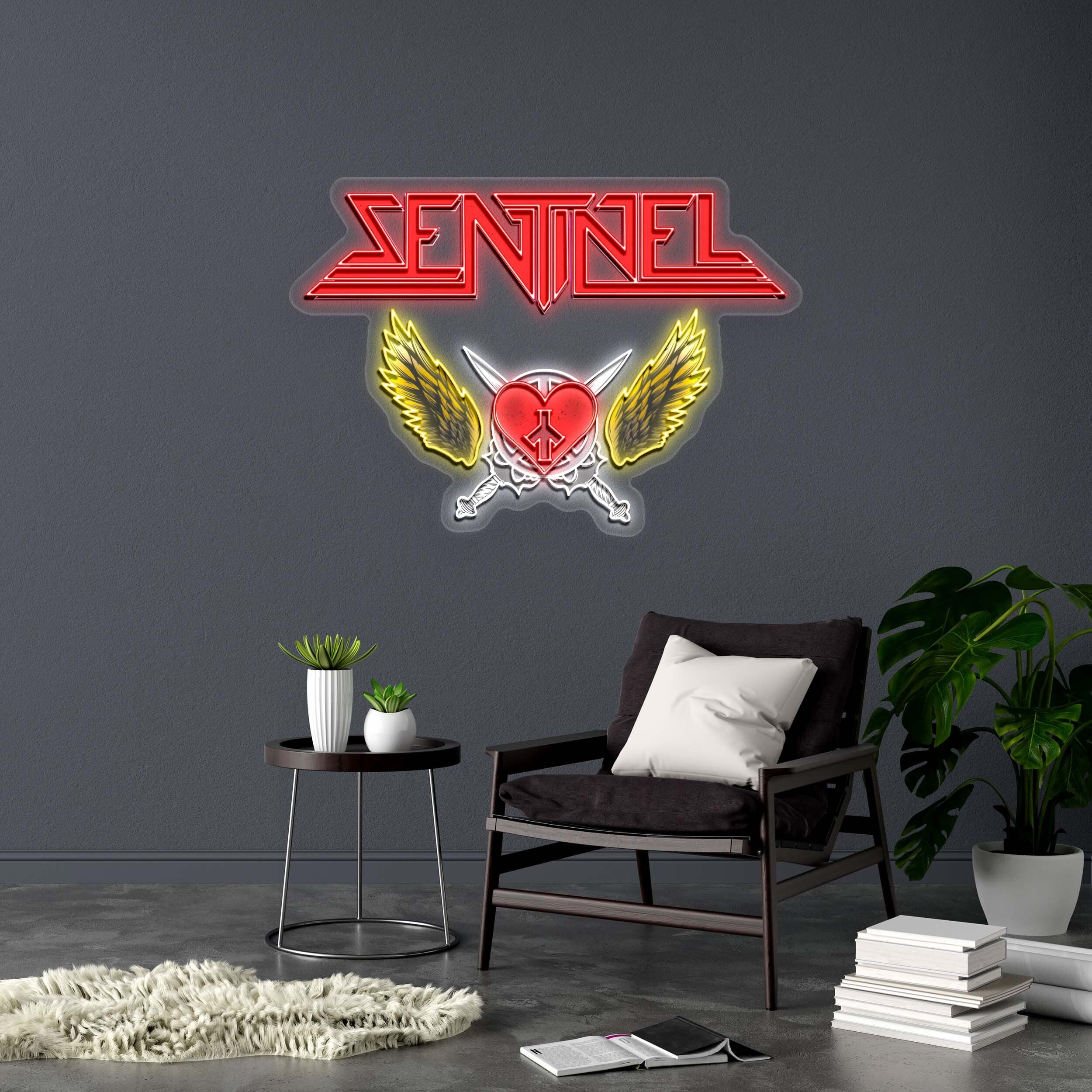 SENTINEL - Premium Neon Artwork