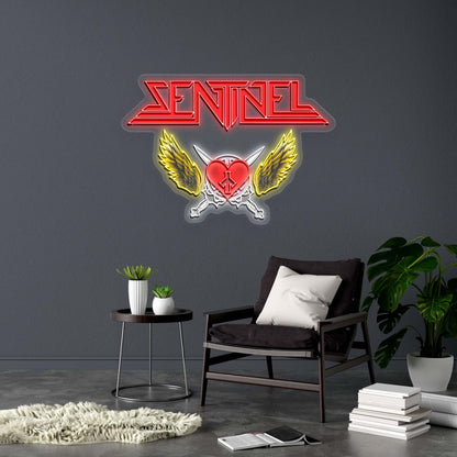 SENTINEL - Premium Neon Artwork