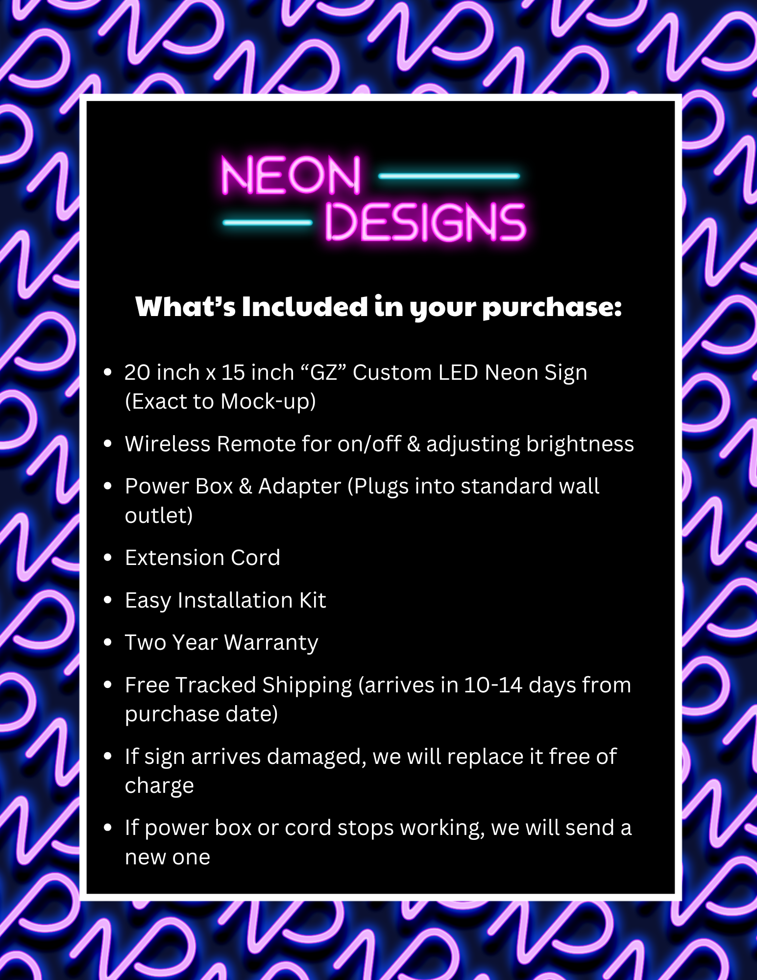 GZ - Premium Neon Artwork