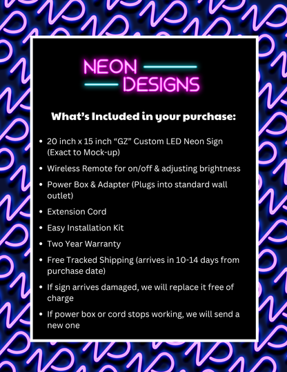 GZ - Premium Neon Artwork
