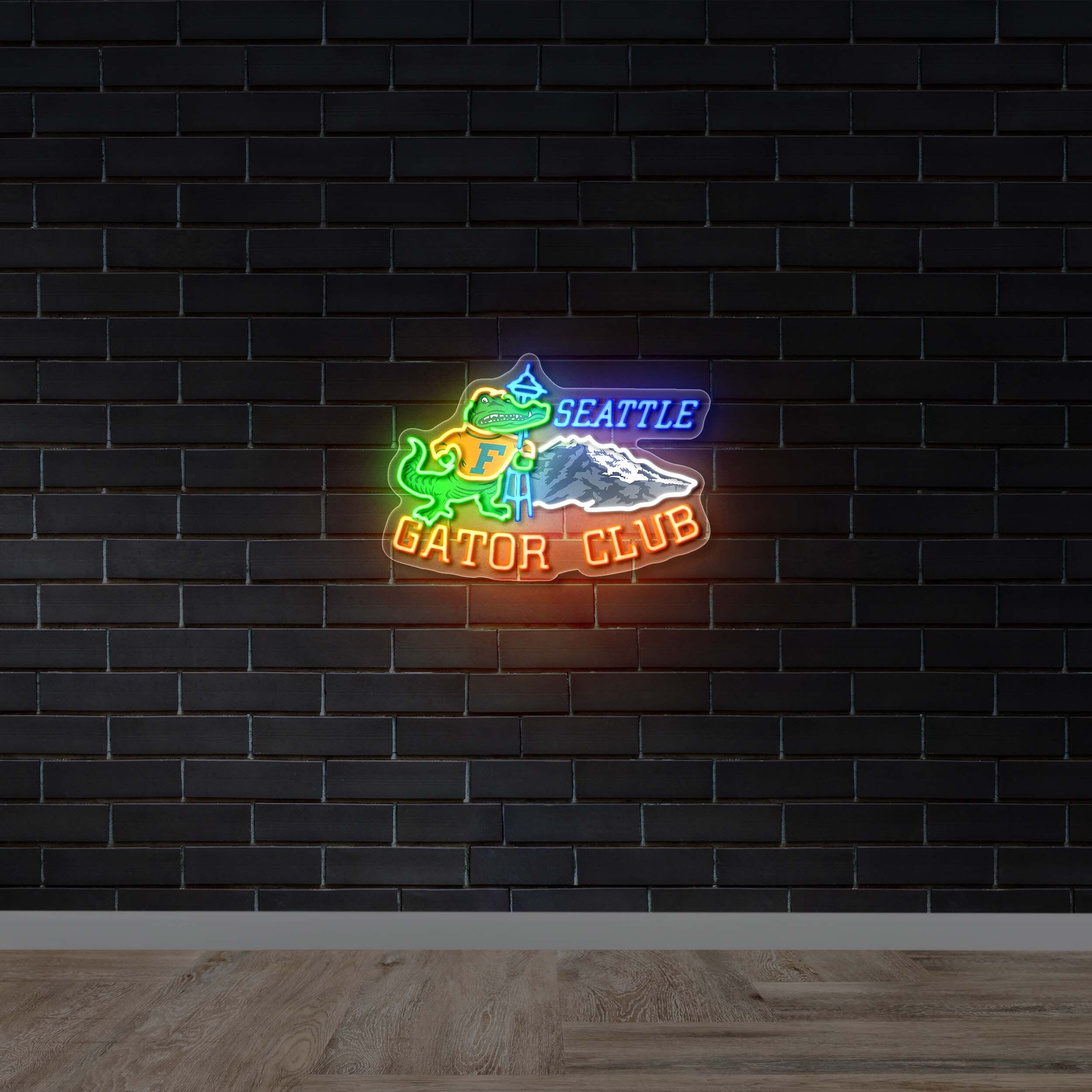 Seattle Gator Club - Premium Neon Artwork