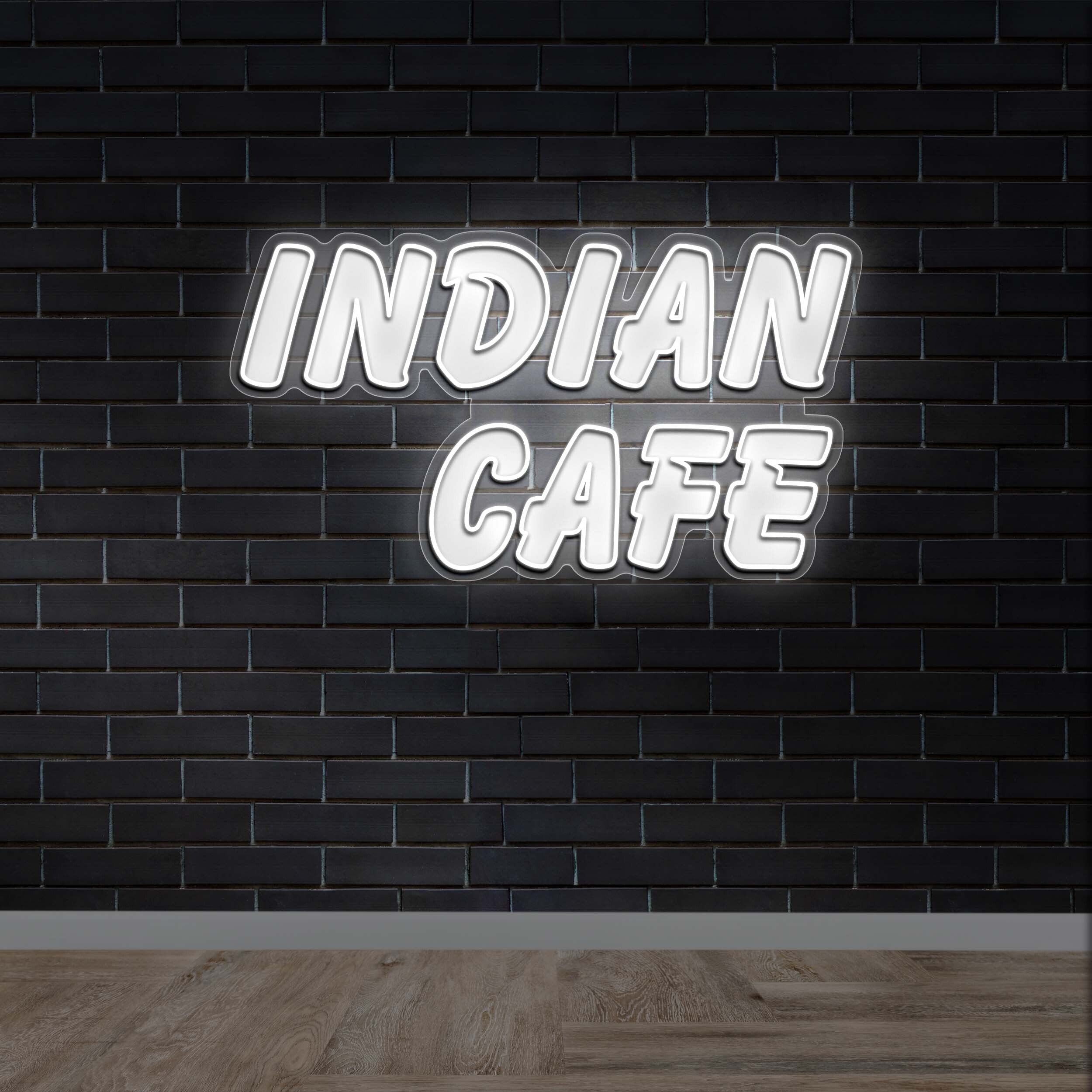 Indian Cafe - Premium Neon Artwork