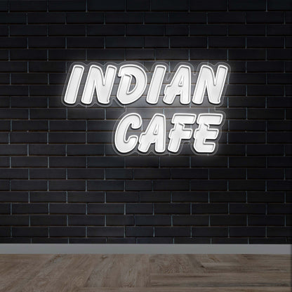 Indian Cafe - Premium Neon Artwork