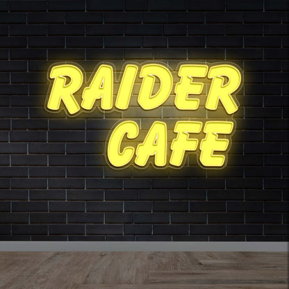Raider Cafe - Premium Neon Artwork