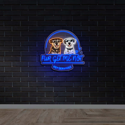 Fur Get Me Not - Premium Neon Artwork