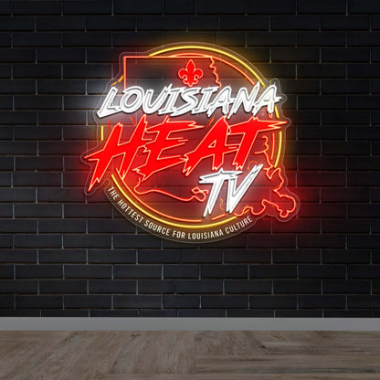 LOUISIANA HEAT TV - Premium Neon Artwork