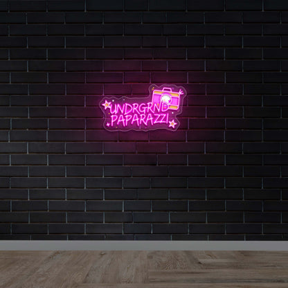 UNDRGROND PAPARAZZI - Premium Neon Artwork