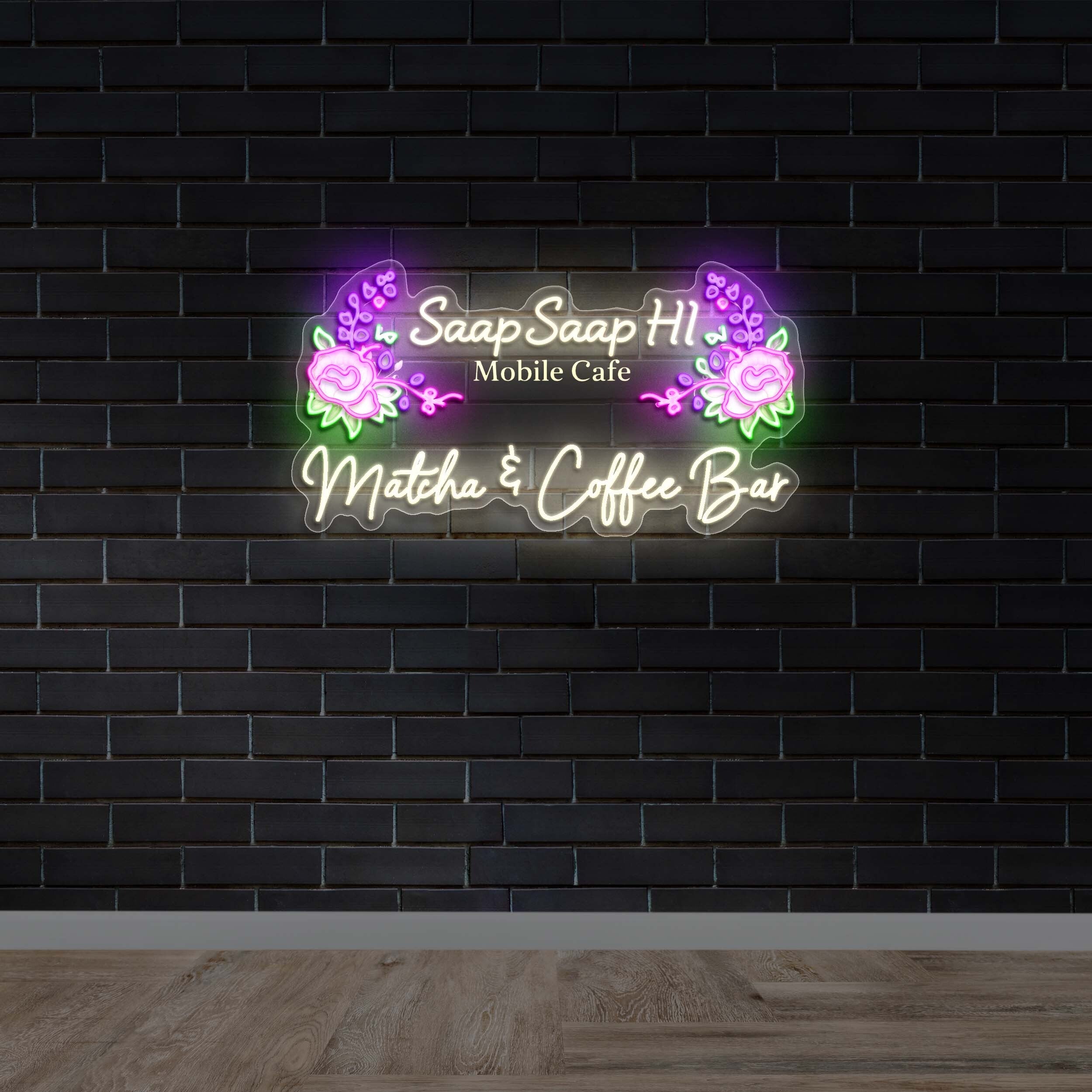 Saap Saap Hi | No Circular logo - Premium Neon Artwork
