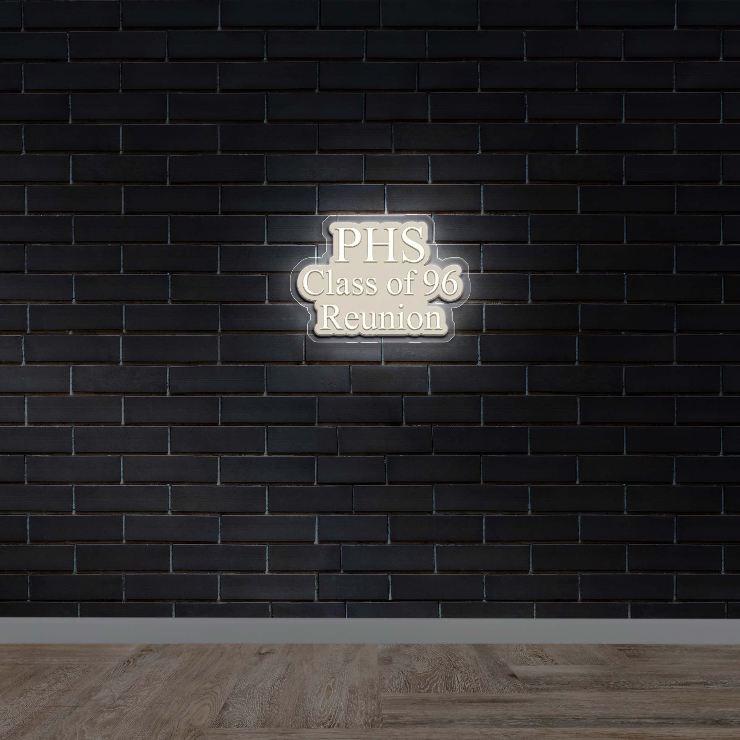 PHS Class of 96 | White Backlit Version - Premium Neon Artwork