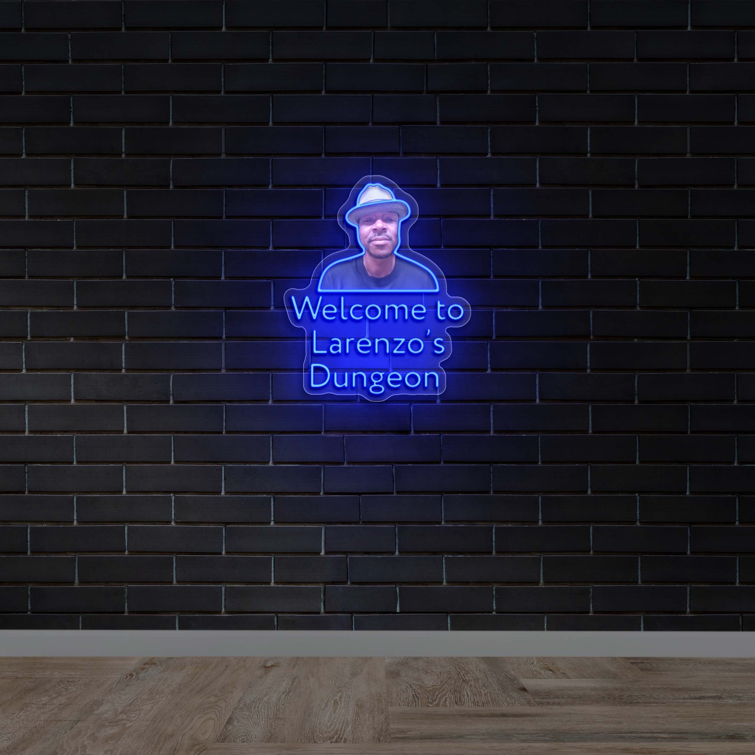  Welcome to Larenzo’s Dungeon - Premium Neon Artwork