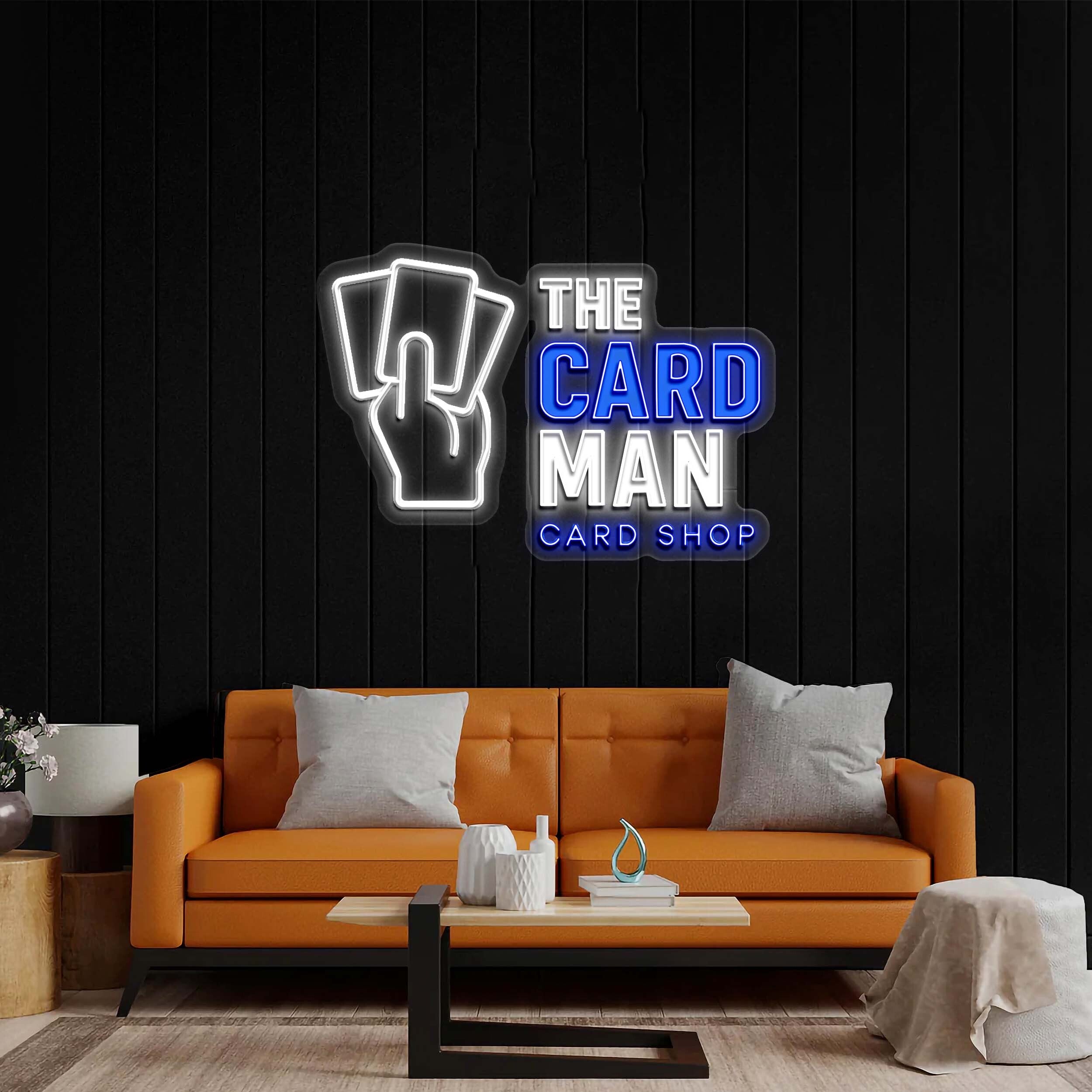 THE CARD MAN CARD SHOP -  Premium Neon Artwork