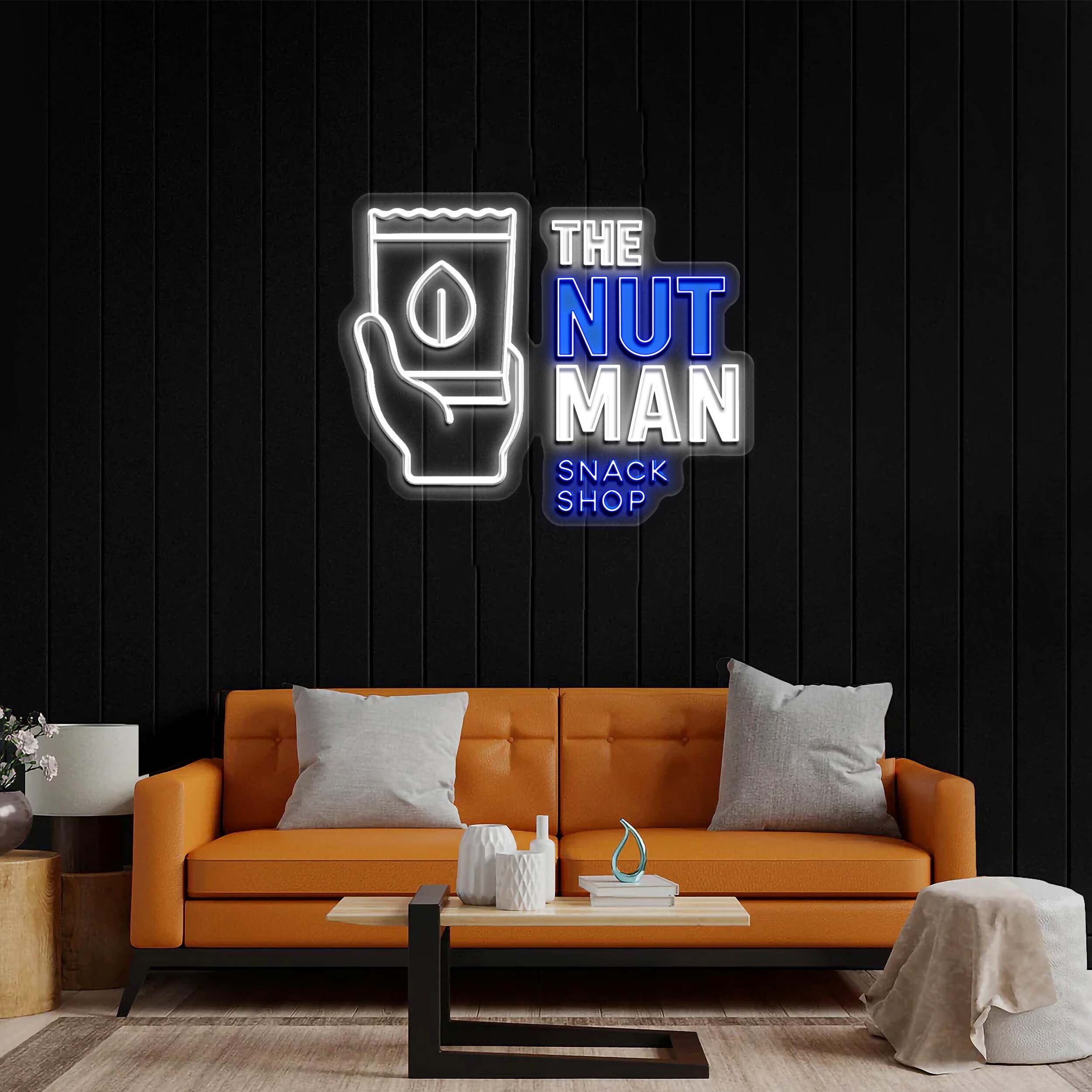 THE NUT MAN SNACK SHOP -  Premium Neon Artwork