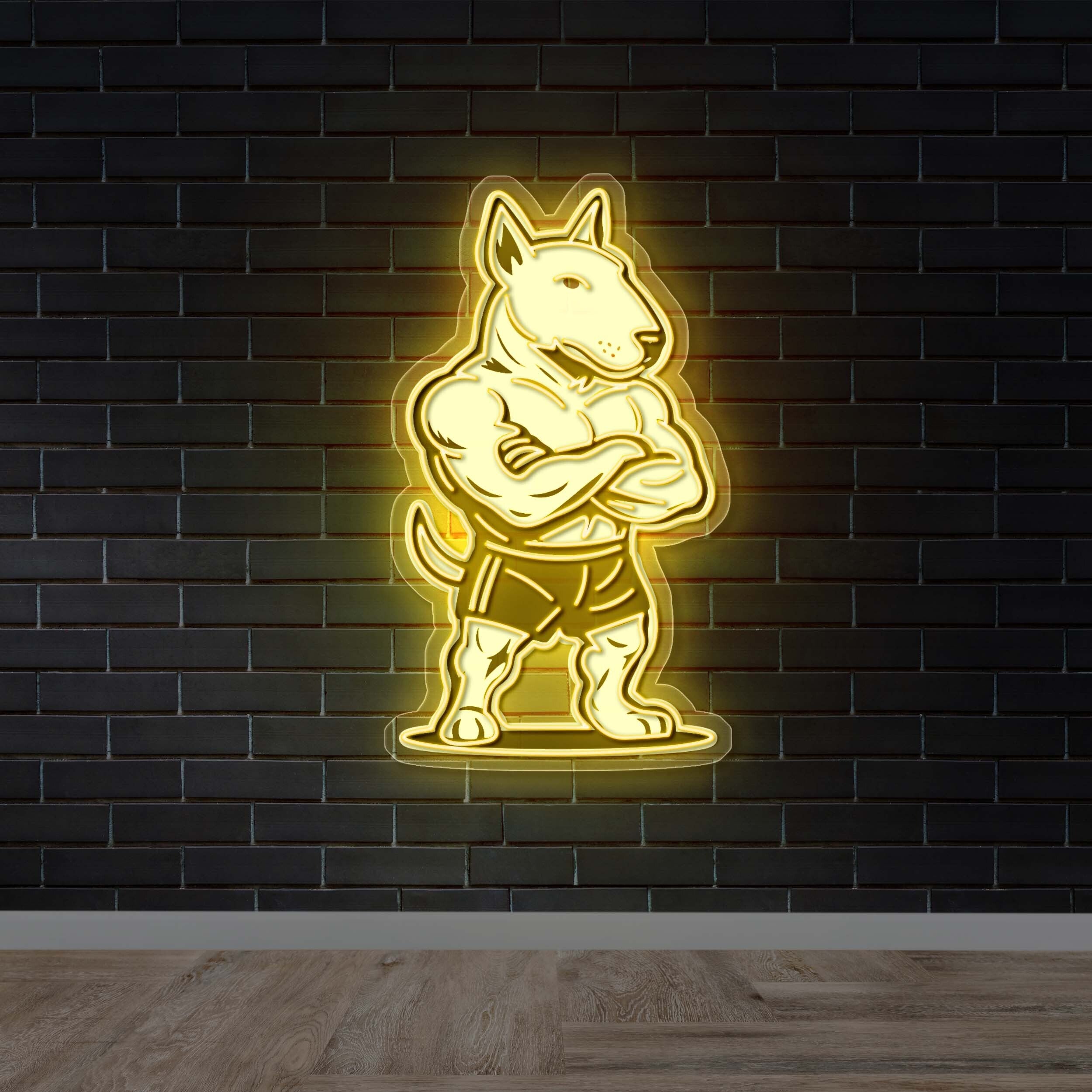Docs Gym Mascot – Premium Neon Artwork